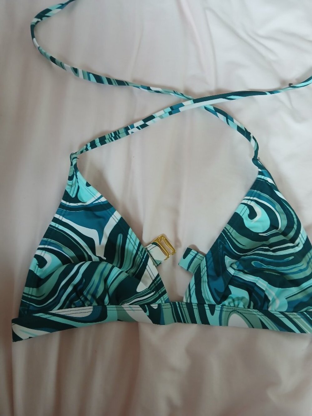 teal bikni top
